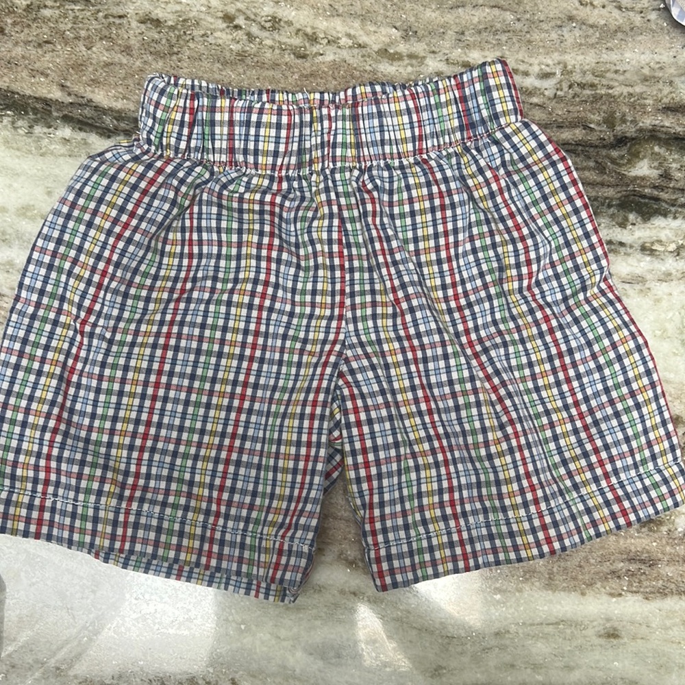 TBBC plaid shorts 2T
